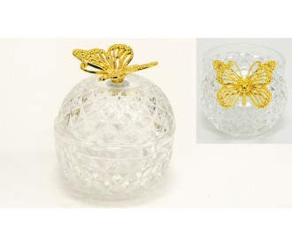 ΦΟΝΤΑΝΙΕΡΑ ΓΥΑΛΙΝΗ ΜΕ ΧΡΥΣΗ ΠΕΤΑΛΟΥΔΑ 8cm x 10.5cm FH-CY2211 0503286 ΦΟΝΤΑΝΙΕΡΑ ΓΥΑΛΙΝΗ ΜΕ ΧΡΥΣΗ ΠΕΤΑΛΟΥΔΑ 8cm x 10.5cm FH-CY2211 0503286