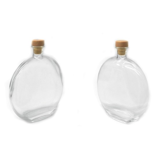 ΓΥΑΛΙΝΟ ΜΠΟΥΚΑΛΙ ΦΛΑΤ 600ml ΜΕ ΚΑΠΑΚΙ 0503419