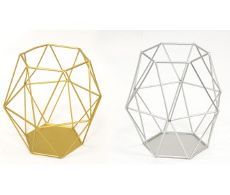 ΜΕΤΑΛΛΙΚΟ ΔΙΑΚΟΣΜΗΤΙΚΟ ΠΟΛΥΓΩΝΟ ΜΕΓΑΛΟ 18cm BB96-121101 0506196