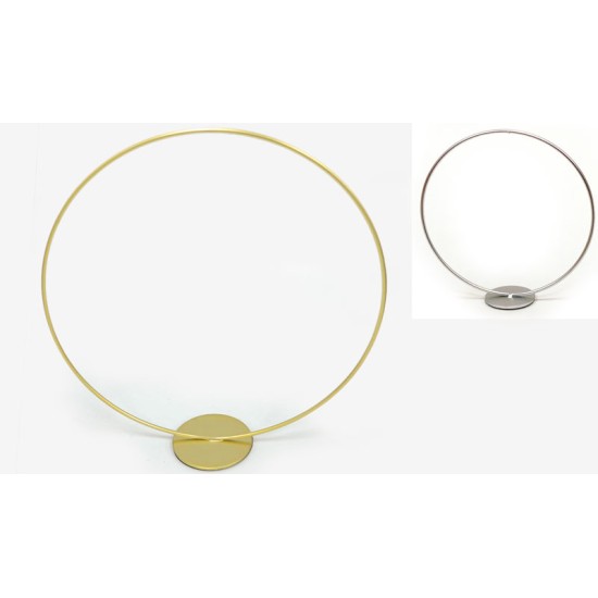 ΜΕΤΑΛΛΙΚΟΣ ΚΥΚΛΟΣ ΜΕ ΒΑΣΗ 40cm BB383-126001L 0506197 ΜΕΤΑΛΛΙΚΟΣ ΚΥΚΛΟΣ ΜΕ ΒΑΣΗ 40cm BB383-126001L 0506197