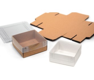 ΚΟΥΤΙ ΧΑΡΤΙΝΟ ΜΕ ΖΕΛΑΤΙΝΑ ΚΑΠΑΚΙ ΜΕΣΑΙΟ 9cm x 9cm x 4cm 0506242