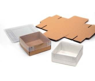 ΚΟΥΤΙ ΧΑΡΤΙΝΟ ΜΕ ΖΕΛΑΤΙΝΑ ΚΑΠΑΚΙ ΜΙΚΡΟ 8cm x 8cm x 3cm 0506243