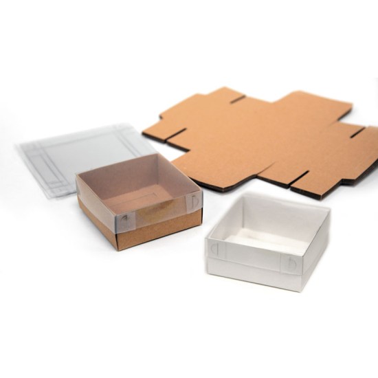 ΚΟΥΤΙ ΧΑΡΤΙΝΟ ΜΕ ΖΕΛΑΤΙΝΑ ΚΑΠΑΚΙ ΜΙΚΡΟ 8cm x 8cm x 3cm 0506243