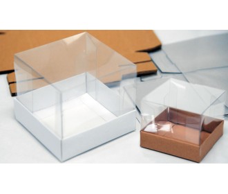 ΚΟΥΤΙ ΧΑΡΤΙΝΟ ΜΕ ΖΕΛΑΤΙΝΑ ΨΗΛΟ ΚΑΠΑΚΙ ΜΕΣΣΑΙΟ 9cm x 9cm x 7cm 0506244