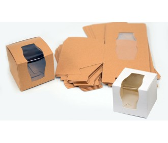 ΚΟΥΤΙ ΧΑΡΤΙΝΟ ΜΕ ΖΕΛΑΤΙΝΑ ΠΑΡΑΘΥΡΟ ΜΙΚΡΟ 6.5cm x 6.5cm x 6cm 0506249