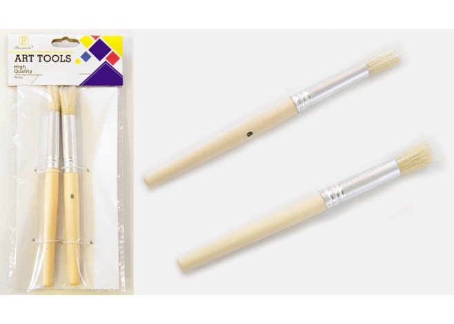 ΠΙΝΕΛΑ ΧΕΙΡΟΤΕΧΝΙΑΣ ΣΤΡΟΓΓΥΛΟ ΧΟΝΤΡΟ ΣΕΤ/2 0515010 ΠΙΝΕΛΑ ΧΕΙΡΟΤΕΧΝΙΑΣ ΣΤΡΟΓΓΥΛΟ ΧΟΝΤΡΟ ΣΕΤ/2 0515010