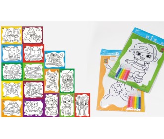 ΚΑΡΤΕΛΑ ΣΕΤ/2 ΖΩΓΡΑΦΙΚΗΣ ΚΑΙ 6 ΜΑΡΚΑΔΟΡΟΥΣ 0515015