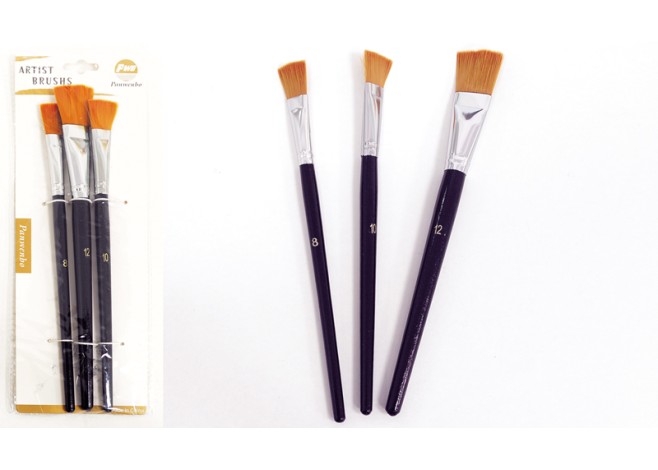 ΣΕΤ ΠΙΝΕΛΑ ΜΑΥΡΑ ΜΕΓΕΘΗ: 8.10.12 0515042