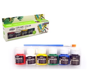 ΣΕΤ 6 ΧΡΩΜΑΤΩΝ ΓΙΑ ΚΕΡΑΜΙΚΕΣ ΕΠΙΦΑΝΕΙΕΣ 25ml 0515235 ΣΕΤ 6 ΧΡΩΜΑΤΩΝ ΓΙΑ ΚΕΡΑΜΙΚΕΣ ΕΠΙΦΑΝΕΙΕΣ 25ml 0515235
