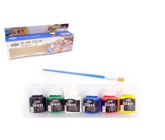 ΣΕΤ 6 ΧΡΩΜΑΤΩΝ ΓΙΑ ΓΥΑΛΙ 25ml 0515236 ΣΕΤ 6 ΧΡΩΜΑΤΩΝ ΓΙΑ ΓΥΑΛΙ 25ml 0515236