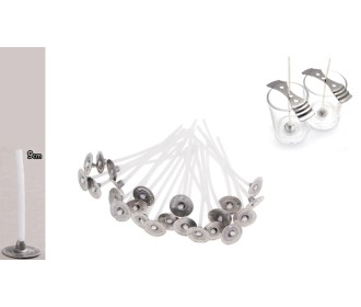 ΚΕΡΩΜΕΝΟ ΦΥΤΙΛΙ ΜΕ ΒΑΣΗ 9cm 50τεμ./πακ. 0515248 ΚΕΡΩΜΕΝΟ ΦΥΤΙΛΙ ΜΕ ΒΑΣΗ 9cm 50τεμ./πακ. 0515248