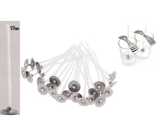 ΚΕΡΩΜΕΝΟ ΦΥΤΙΛΙ ΜΕ ΒΑΣΗ 17cm 50τεμ./πακ. 0515250 ΚΕΡΩΜΕΝΟ ΦΥΤΙΛΙ ΜΕ ΒΑΣΗ 17cm 50τεμ./πακ. 0515250