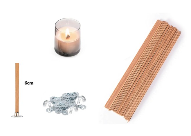 ΦΥΤΙΛΙ ΚΕΡΙΟΥ ΑΠΟ ΞΥΛΟ ΜΕ ΒΑΣΗ 6cm 50τεμ./πακ. 0515254 ΦΥΤΙΛΙ ΚΕΡΙΟΥ ΑΠΟ ΞΥΛΟ ΜΕ ΒΑΣΗ 6cm 50τεμ./πακ. 0515254