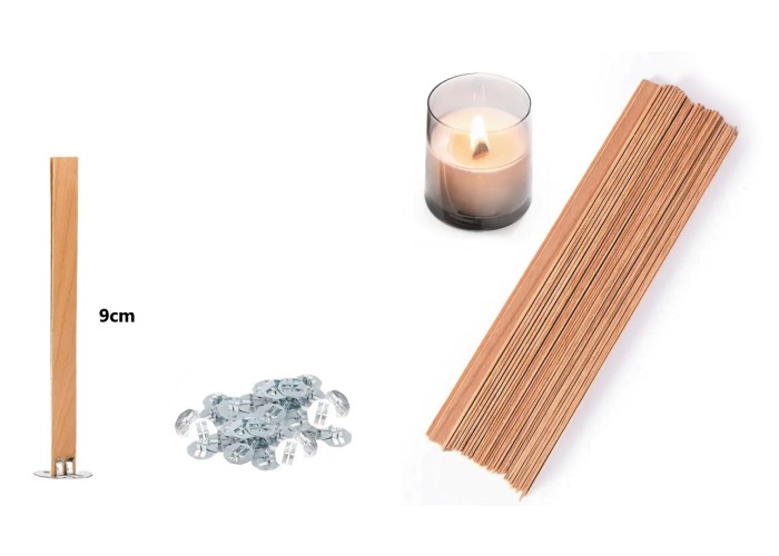 ΦΥΤΙΛΙ ΚΕΡΙΟΥ ΑΠΟ ΞΥΛΟ ΜΕ ΒΑΣΗ 9cm 50τεμ./πακ. 0515255 ΦΥΤΙΛΙ ΚΕΡΙΟΥ ΑΠΟ ΞΥΛΟ ΜΕ ΒΑΣΗ 9cm 50τεμ./πακ. 0515255