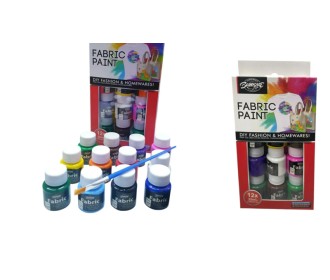 ΣΕΤ 12 ΧΡΩΜΑΤΩΝ ΓΙΑ ΥΦΑΣΜΑΤΑ 25ml 0515370