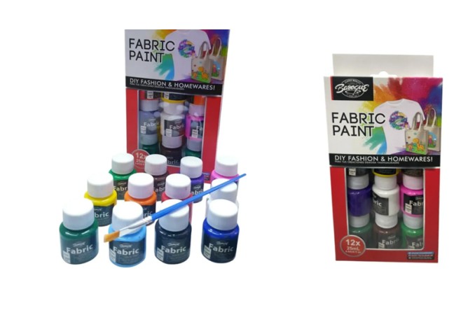 ΣΕΤ 12 ΧΡΩΜΑΤΩΝ ΓΙΑ ΥΦΑΣΜΑΤΑ 25ml 0515370