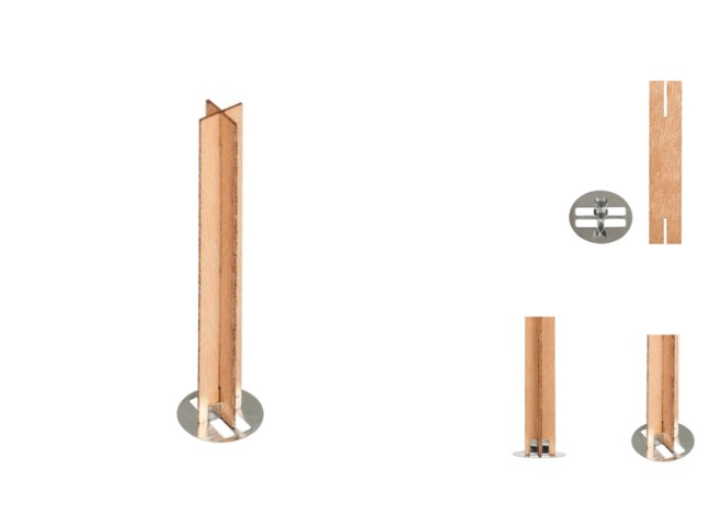 ΦΥΤΙΛΙ ΚΕΡΙΟΥ ΣΤΑΥΡΟΣ ΑΠΟ ΞΥΛΟ ΜΕ ΜΕΤΑΛΛΙΚΗ ΒΑΣΗ 90mm 0515462