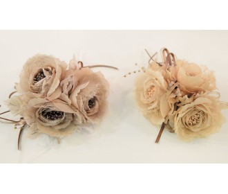 ΤΡΙΑΝΤΑΦΥΛΛΟ ΜΠΟΥΚΕΤΟ 14cm 3ΤΕΜ ΜΕ ΔΑΝΤΕΛΑ ΚΑΙ ΣΤΗΜΟΝΕΣ 0516033