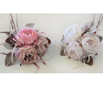 ΠΑΙΩΝΙΑ ΜΠΟΥΚΕΤΟ 3ΤΕΜ ΠΕΡΛΑ ΚΑΙ ΚΟΡΔΕΛΑΚΙΑ 15x30cm 0516041