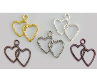 ΜΕΤΑΛΛΙΚΗ ΚΑΡΔΙΑ ΔΙΠΛΗ 25mm x 22mm 0517133 ΜΕΤΑΛΛΙΚΗ ΚΑΡΔΙΑ ΔΙΠΛΗ 25mm x 22mm 0517133