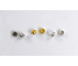 ΜΕΤΑΛΛΙΚΗ ΧΑΝΤΡΑ ΑΣΗΜΙ ΧΡΥΣΟ 6mm x 6mm 0517246