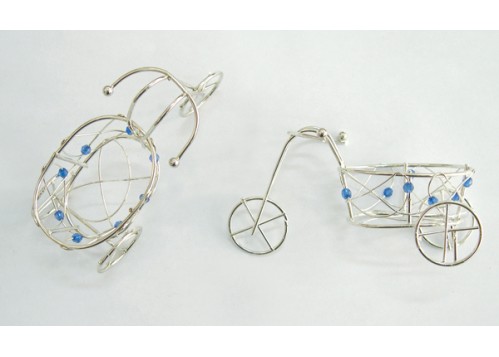 ΜΕΤΑΛΛΙΚΟ ΠΟΔΗΛΑΤΟ ΜΙΚΡΟ ΜΠΛΕ ΧΑΝΤΡΑ 9.5x5.5x4cm 0517322