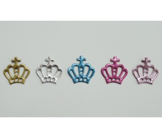 ΠΑΝΙΝΗ ΚΟΡΩΝΑ ΜΕ ΣΤΑΥΡΟ ΜΕΤΑΛΛ. ΧΡΩΜΑ 2.4x2.6cm  0517340 ΠΑΝΙΝΗ ΚΟΡΩΝΑ ΜΕ ΣΤΑΥΡΟ ΜΕΤΑΛΛ. ΧΡΩΜΑ 2.4x2.6cm  0517340