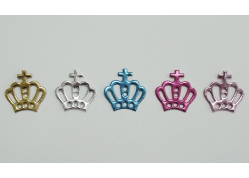 ΠΑΝΙΝΗ ΚΟΡΩΝΑ ΜΕ ΣΤΑΥΡΟ ΜΕΤΑΛΛ. ΧΡΩΜΑ 2.4x2.6cm  0517340 ΠΑΝΙΝΗ ΚΟΡΩΝΑ ΜΕ ΣΤΑΥΡΟ ΜΕΤΑΛΛ. ΧΡΩΜΑ 2.4x2.6cm  0517340