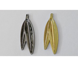 ΜΕΤΑΛΛΙΚΟ ΔΙΠΛΟ ΦΥΛΛΟ ΕΛΙΑΣ 18mm x 50mm 0517365 ΜΕΤΑΛΛΙΚΟ ΔΙΠΛΟ ΦΥΛΛΟ ΕΛΙΑΣ 18mm x 50mm 0517365