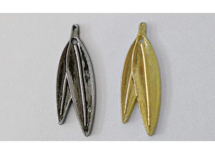 ΜΕΤΑΛΛΙΚΟ ΔΙΠΛΟ ΦΥΛΛΟ ΕΛΙΑΣ 18mm x 50mm 0517365
