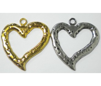 ΜΕΤΑΛΛΙΚΗ ΚΑΡΔΙΑ ΣΦΥΡΗΛΑΤΗ 4.9x4.5cm 0517407