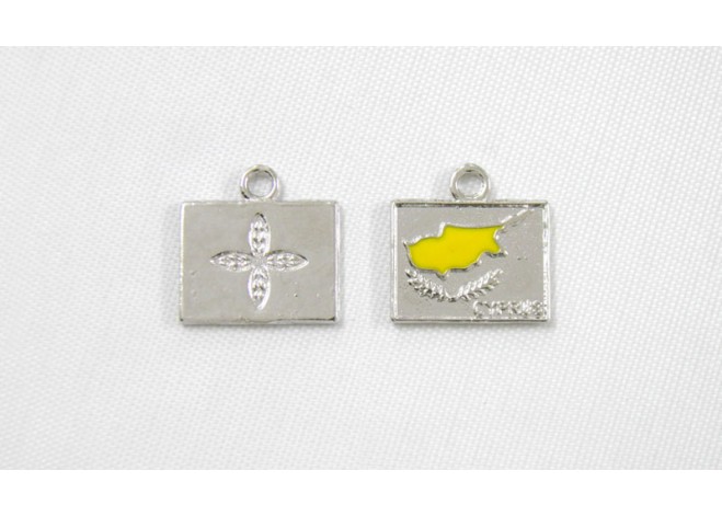 ΜΕΤΑΛ. ΚΥΠΡΟΣ ΜΕ ΣΜΑΛΤΟ 2.1x1.6cm 0517512 ΜΕΤΑΛ. ΚΥΠΡΟΣ ΜΕ ΣΜΑΛΤΟ 2.1x1.6cm 0517512