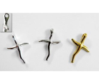 ΜΕΤΑΛΛΙΚΟΣ ΣΤΑΥΡΟΣ ΚΑΜΠΥΛΩΤΟΣ 2.5cm 0517544 ΜΕΤΑΛΛΙΚΟΣ ΣΤΑΥΡΟΣ ΚΑΜΠΥΛΩΤΟΣ 2.5cm 0517544