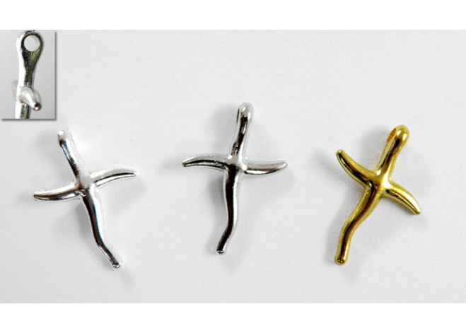 ΜΕΤΑΛΛΙΚΟΣ ΣΤΑΥΡΟΣ ΚΑΜΠΥΛΩΤΟΣ 2.5cm 0517544 ΜΕΤΑΛΛΙΚΟΣ ΣΤΑΥΡΟΣ ΚΑΜΠΥΛΩΤΟΣ 2.5cm 0517544