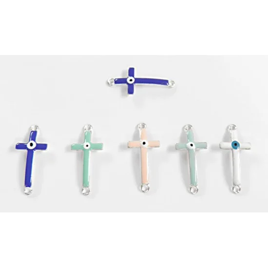 ΣΤΑΥΡΟΣ ΣΜΑΛΤΟ ΜΑΤΑΚΙ 2ΤΡΥΠΕΣ ΑΣΗΜΙ 16mm x 36mm 05177821