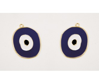 ΜΑΤΙ ΜΕΤΑΛΛΙΚΟ ΣΜΑΛΤΟ ΜΠΛΕ 32mm x 42mm 05178313 ΜΑΤΙ ΜΕΤΑΛΛΙΚΟ ΣΜΑΛΤΟ ΜΠΛΕ 32mm x 42mm 05178313