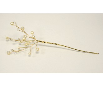 ΚΛΑΔΙ ΜΕ ΚΡΥΣΤΑΛΛΑΚΙΑ ΚΑΙ ΠΕΡΛΕΣ 23cm 0517858