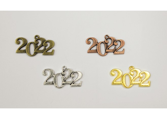 ΜΕΤΑΛΛΙΚΟ ΚΡΕΜΑΣΤΟ 2022 ΜΙΚΡΟ 1.7x2.2cm 0517932 ΜΕΤΑΛΛΙΚΟ ΚΡΕΜΑΣΤΟ 2022 ΜΙΚΡΟ 1.7x2.2cm 0517932