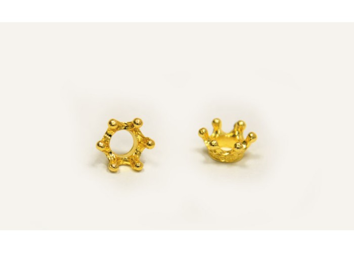 ΜΕΤΑΛΛΙΚΗ ΚΟΡΩΝΑ 3D 13mm x 8mm 43684 0517947 ΜΕΤΑΛΛΙΚΗ ΚΟΡΩΝΑ 3D 13mm x 8mm 43684 0517947