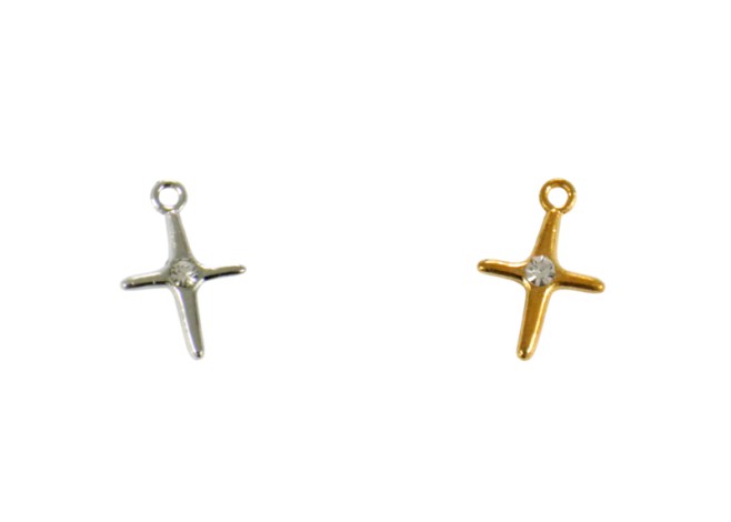 ΜΕΤΑΛΛΙΚΟΣ ΣΤΑΥΡΟΣ ΠΕΤΡΑ 1.1cm x 1.6cm 0517987
