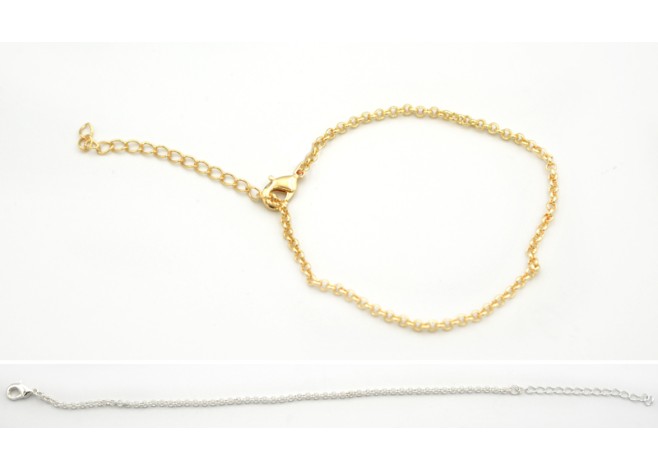 ΜΕΤΑΛΛΙΚΟ ΒΡΑΧΙΟΛΙ ΑΛΥΣΙΔΑ ΠΛΑΤΙΑ 18cm 0517993