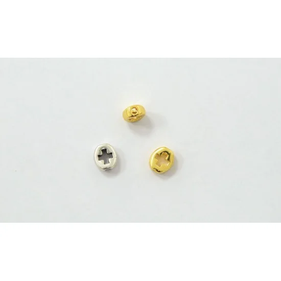 ΜΕΤΑΛΛΙΚΟΣ ΣΤΑΥΡΟΣ ΟΒΑΛ ΔΙΑΤΡΗΤΟΣ 10mm x 7mm A41510 0518028