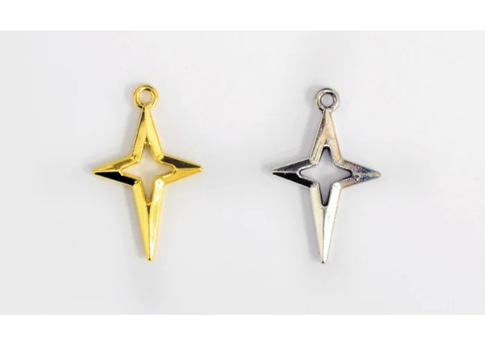 ΜΕΤΑΛΛΙΚΟΣ ΣΤΑΥΡΟΣ ΑΣΤΕΡΙ ΜΕΓΑΛΟ W-8590 17mm x 27mm 0518054