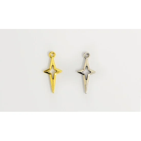 ΜΕΤΑΛΛΙΚΟΣ ΣΤΑΥΡΟΣ ΑΣΤΕΡΙ ΜΙΚΡΟ W-8591 10mm x 22mm 0518055