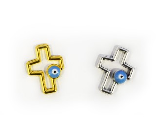 ΜΕΤΑΛΛΙΚΟΣ ΣΤΑΥΡΟΣ ΠΕΡΙΓΡΑΜΜΑ ΜΕ ΜΑΤΑΚΙ 15mm x 20mm 0518064 ΜΕΤΑΛΛΙΚΟΣ ΣΤΑΥΡΟΣ ΠΕΡΙΓΡΑΜΜΑ ΜΕ ΜΑΤΑΚΙ 15mm x 20mm 0518064