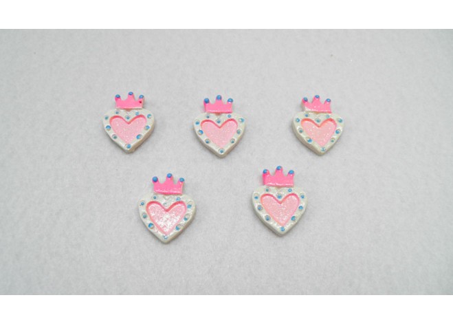 ΚΑΡΔΙΑ ΚΟΡΩΝΑ ΑΚΡΥΛΙΚΗ 2.5x2cm 05191803 ΚΑΡΔΙΑ ΚΟΡΩΝΑ ΑΚΡΥΛΙΚΗ 2.5x2cm 05191803