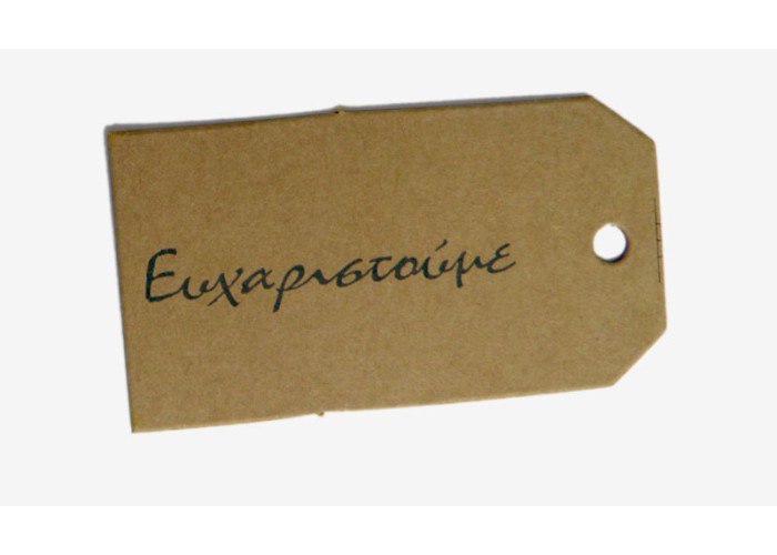 ΚΑΡΤΑ ΕΥΧΑΡΙΣΤΟΥΜΕ 65mm x 35mm 0519282 ΚΑΡΤΑ ΕΥΧΑΡΙΣΤΟΥΜΕ 65mm x 35mm 0519282