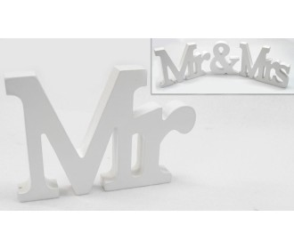 ΞΥΛΙΝΟ Mr & Mrs, ΓΡΑΜΜΑΤΑ MR 15cm x 11cm 0519285 ΞΥΛΙΝΟ Mr & Mrs, ΓΡΑΜΜΑΤΑ MR 15cm x 11cm 0519285