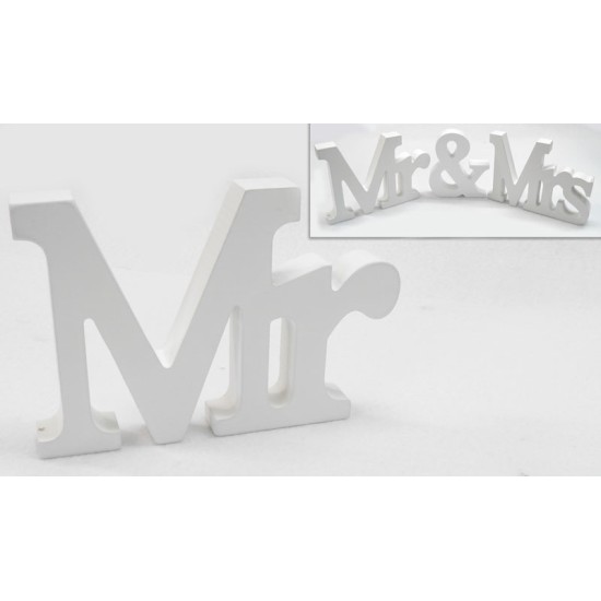 ΞΥΛΙΝΟ Mr & Mrs, ΓΡΑΜΜΑΤΑ MR 15cm x 11cm 0519285