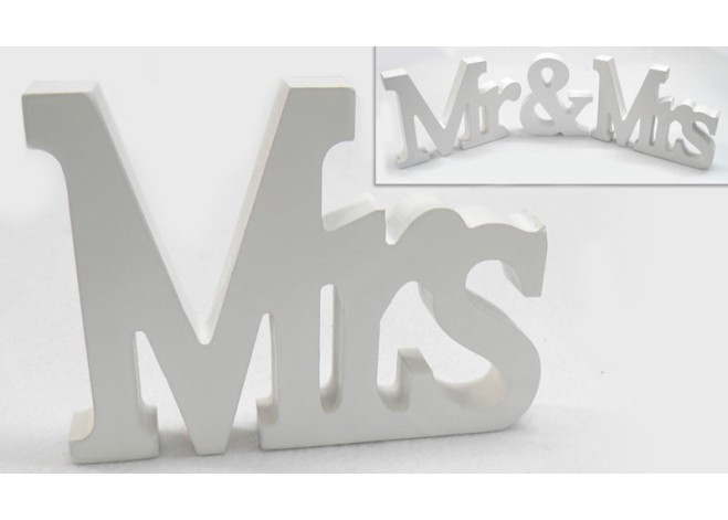 ΞΥΛΙΝΟ Mr & Mrs, ΓΡΑΜΜΑΤΑ MRs 15cm x 11cm 0519286 ΞΥΛΙΝΟ Mr & Mrs, ΓΡΑΜΜΑΤΑ MRs 15cm x 11cm 0519286